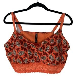 Torrid Curve Bra Size 3 Lace Sugar Skulls Roses Dia de los Muertos Wireless